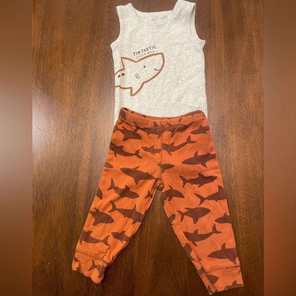Carter's Gray Baby Tank Top